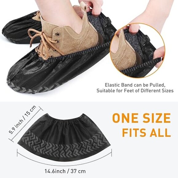 Shoe Covers Disposable Non Slip, 50 Pairs - Picture 2 of 5